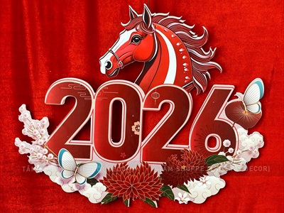 Tranh con ngựa treo trang trí Tết Bính Ngọ 2026 bằng Formex [Độc quyền - In sắc nét] C60cm FORM-TET-02